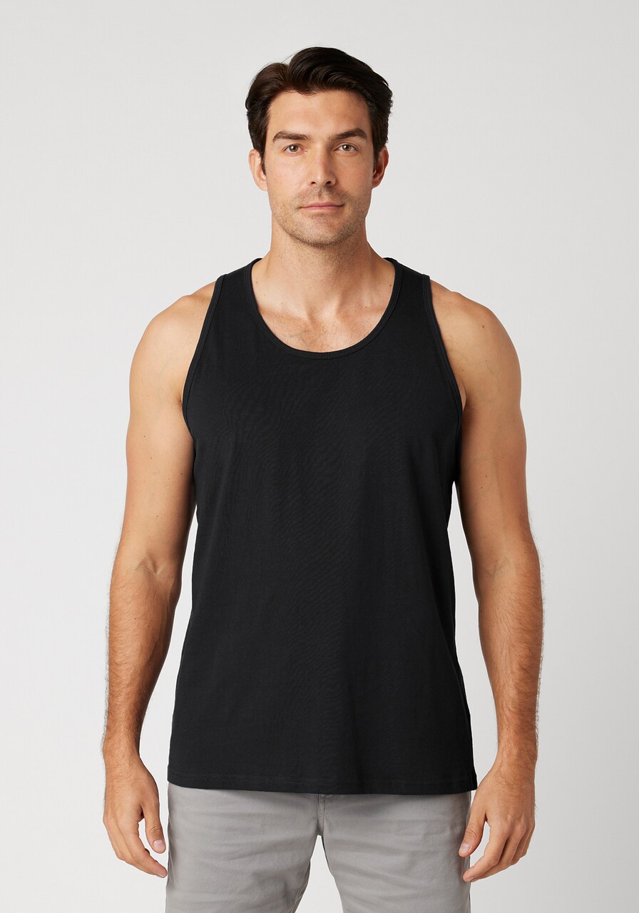 Premium Men’s Cotton Tank Top – Soft-Washed Sleeveless Gym & Casual Vest